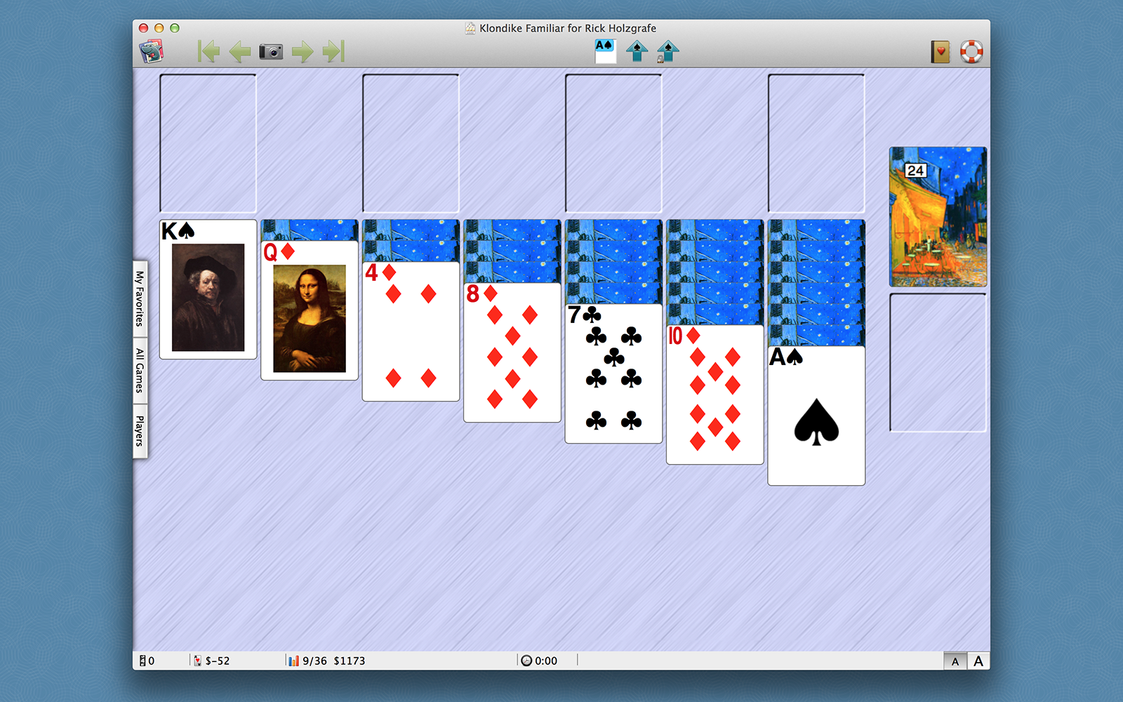 full deck solitaire for 32bit mac